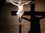 Alterazione - Cristo in croce, castagno, cm 130, con croce 290
